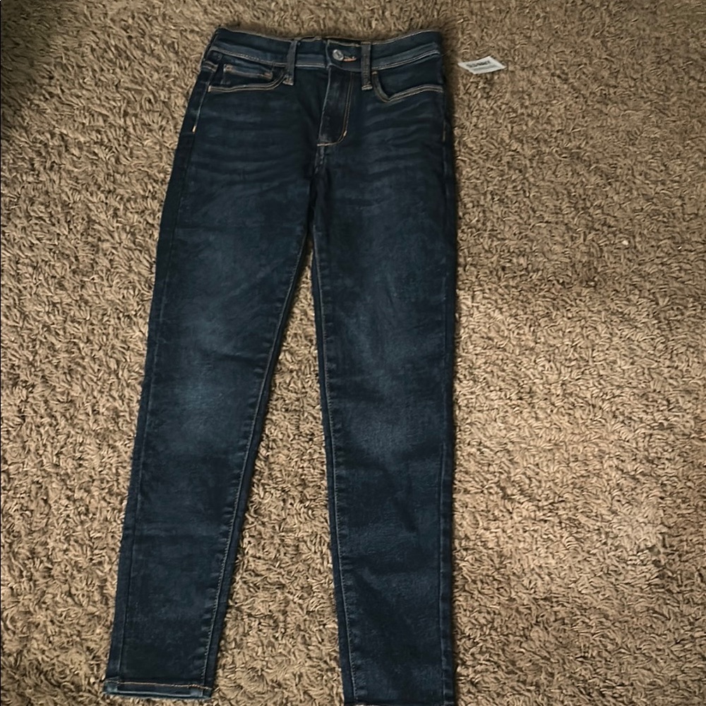 Old Navy Blue Straight Leg Jeans with Indigo Wash